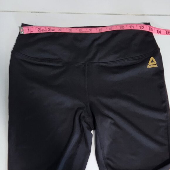 Reebok Black Mid-Rise Stretch Leggings - Size S - Picture 12 of 14